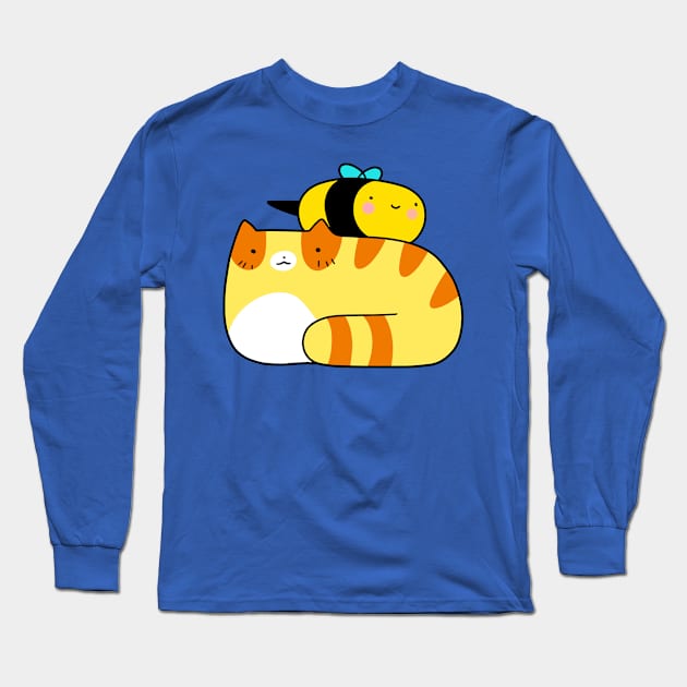 Tabby and Bee Long Sleeve T-Shirt by saradaboru